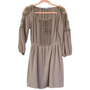 Whimsical Boho Women’s Dress Purple Snow M Purple and Lace Detail